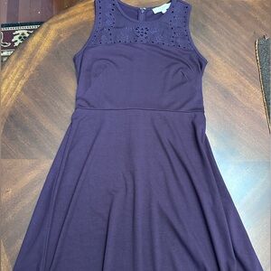 Ann Taylor LOFT Purple Sleeveless Dress Size 2